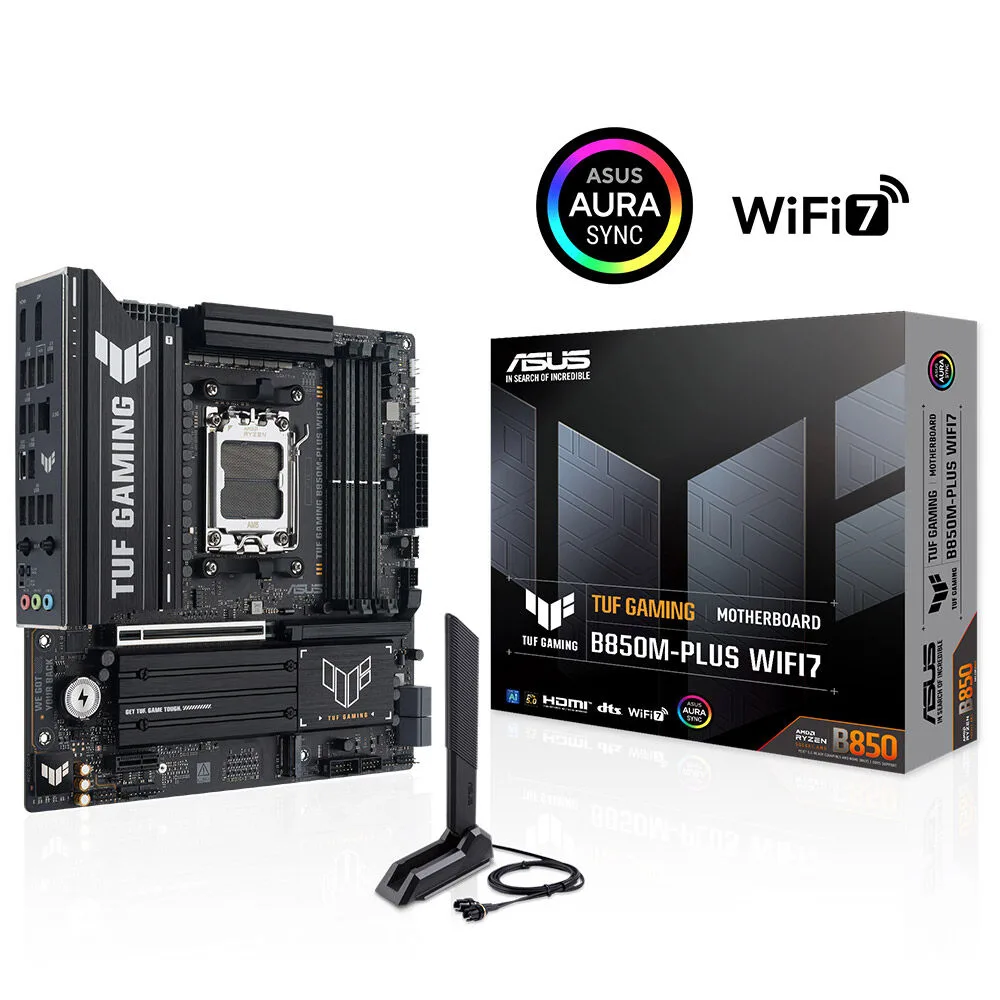 ASUS TUF GAMING B850M-PLUS WIFI7 DDR5 HDMI DP-TYPEC PCIE 5.0 AM5 mATX