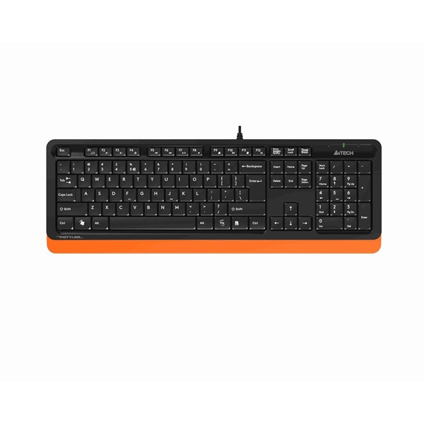 A4TECH FK10 Kablolu USB Q Siyah/Turuncu Klavye
