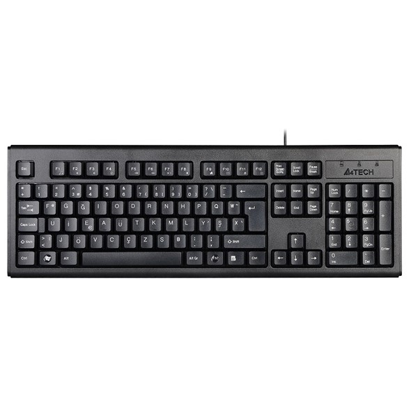 A4TECH KM-720 Kablolu USB F Trk Siyah Klavye