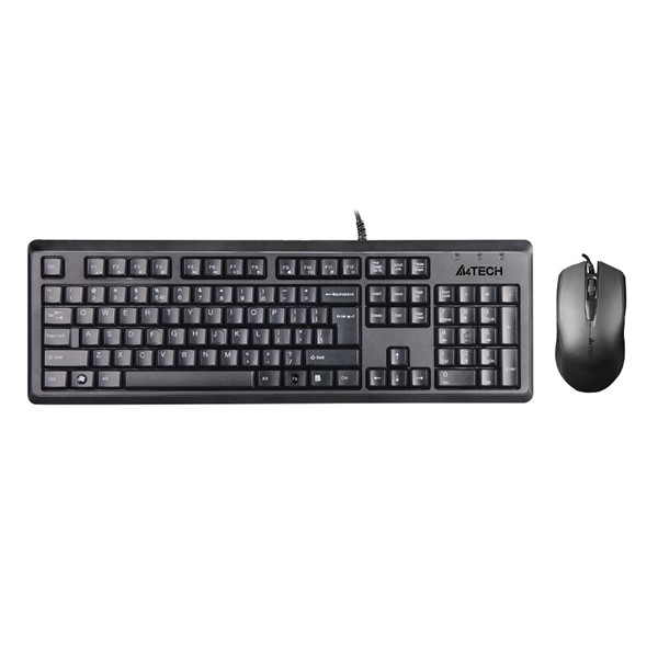 A4TECH KR-9276 Kablolu USB Q Trk Siyah Klavye - Mouse Set