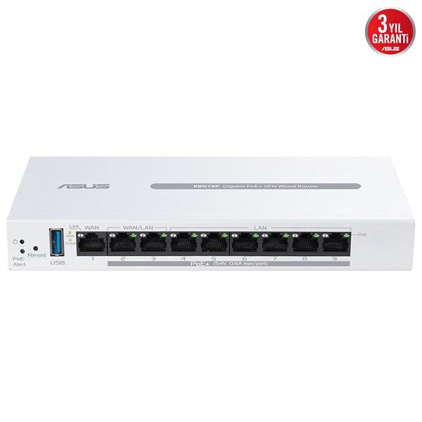 ASUS 8port Expertwıfı EBG19P Gigabit Vpn Router