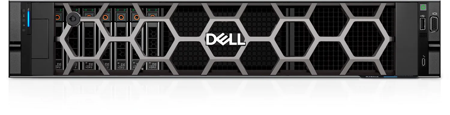 DELL POWEREDGE R760XS SPL2 SILVER 4510-32GB DDR5 RDIMM-480GB+6X960GB SSD-2x1100w Rack Sunucu