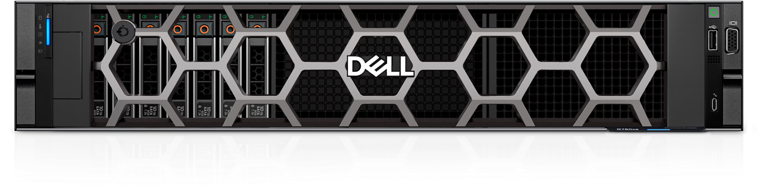 DELL POWEREDGE R760XS SPL2 SILVER 4510-32GB DDR5 RDIMM-480GB SSD-2x1100w Rack Sunucu