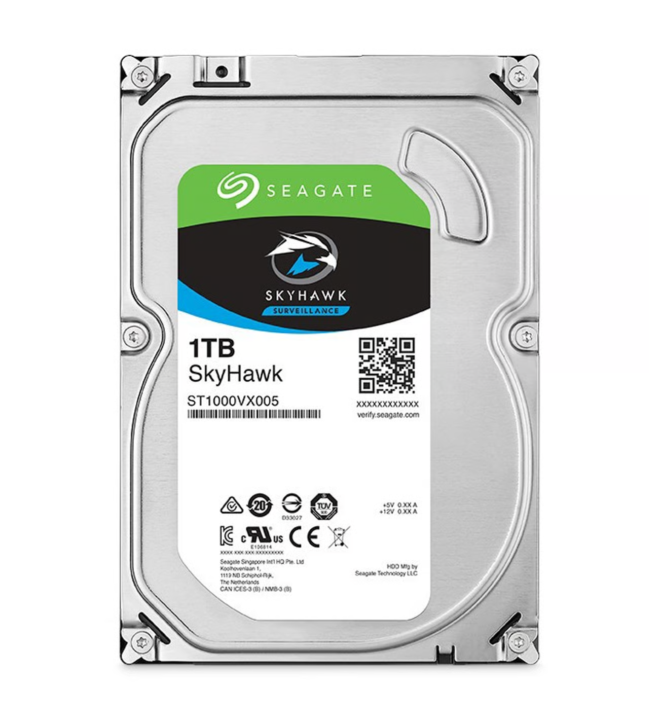 SEAGATE 1TB 3.5" SKYHAWK ST1000VX005 5900 RPM 64MB SATA-3 Güvenlik Diski